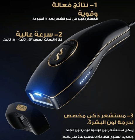 SmoothSkin Pure Fit IPL Hair Removal Device with Laser