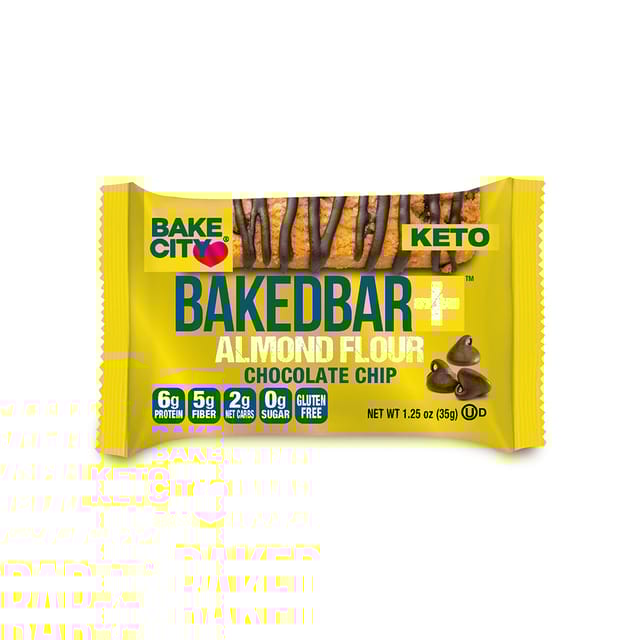 Bakedbar+ Almond Flour Chocolate Chip 35