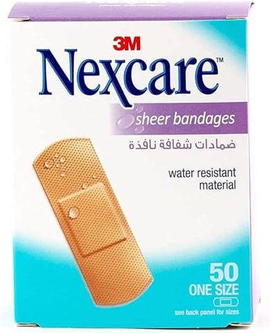 Nexcare 656-50 Sheer Bandages One Size