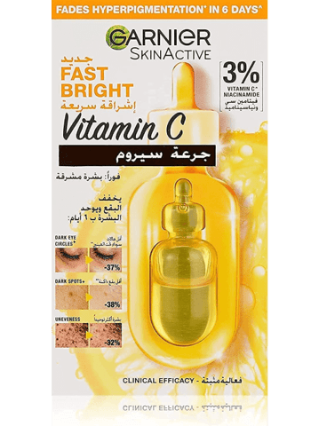 Garnier Fast Bright Ampoules 5+1/ 6 Pack