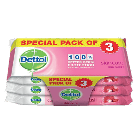Dettol Skin Wipes Skincare 40s (2+1)