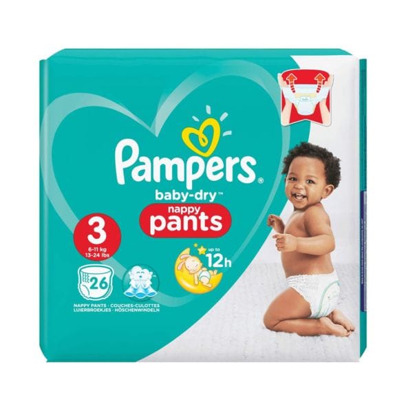 Pampers Premium Care Pants, Size 3 (6-11 Kg) 26Pc