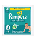 Pampers Rash Protection, Size 3 (6-10Kg) - 46 Diapers