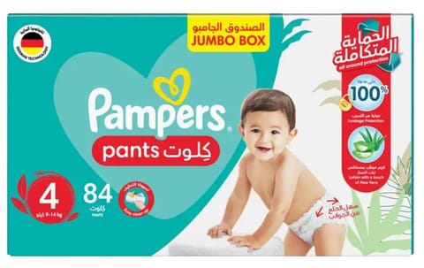 Pampers Premium Care Pants, Size 4 (9-14Kg) 84Pc