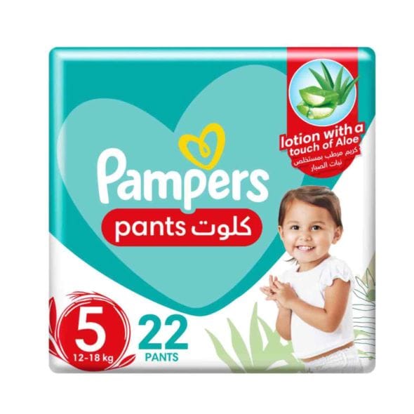 Pampers Rash Protection Pants, Size 5 (12-18Kg) 22Pc