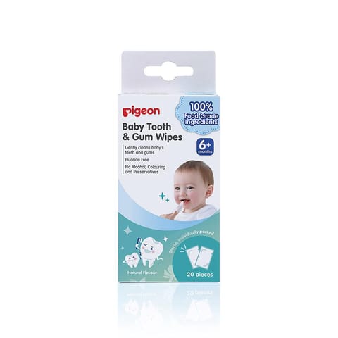 Pigeon Baby Tooth & Gum Wipes Natural 20