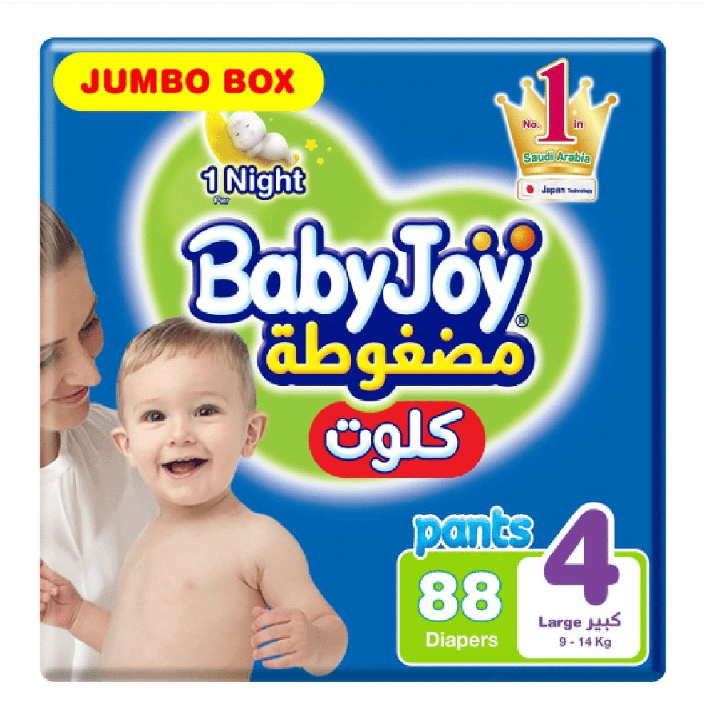 Babyjoy Compressed Cullotte Size 4 88Pc