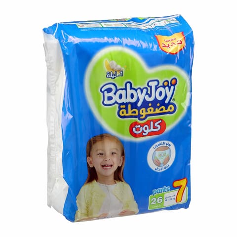 بيبي جوي كلوت مضغوطة مقاس 7 26حبة