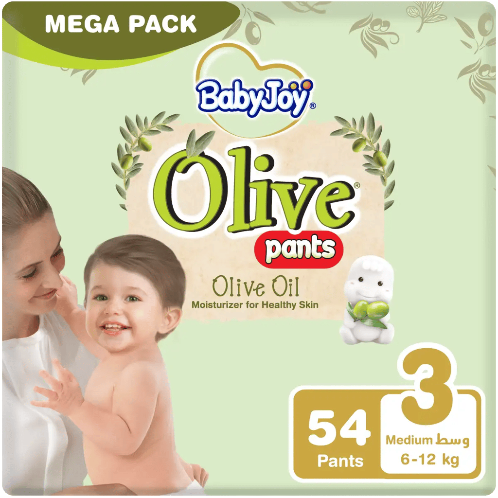Babyjoy Culotte Healthy Skin With Olive Oil, Size 3, 54 Diapers