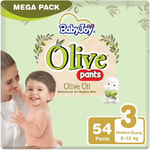 Babyjoy Culotte Healthy Skin With Olive Oil, Size 3, 54 Diapers