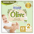 Babyjoy Healthy Skin Diapers With Olive Oil, Size 2 13Pc