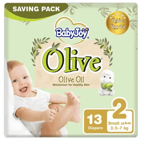 Babyjoy Healthy Skin Diapers With Olive Oil, Size 2 13Pc