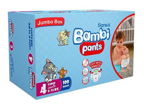 Bambi Pants Size 4 100Pc