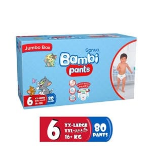 Bambi Pants Size 6 80Pc