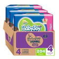 Babyjoy Compressed Diapers, Size 4 58Pc