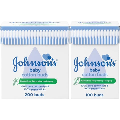 Johnson Cotton Buds 200 PCS + 100 PCS