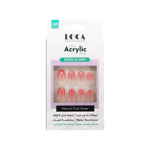 Loca Nails Acrylic Almond# A09 Pink
