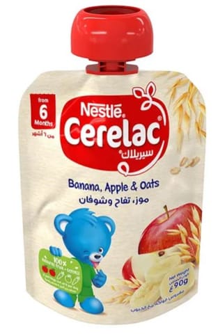 سيريلاك تفاح,موز,شوفان (4x90g)4