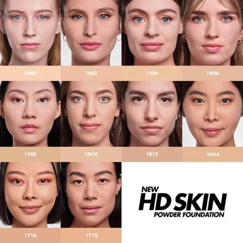 ميك أب فور إيفر بودرة أساس HD لتغطية طبيعية - 1N14 لايت بيج