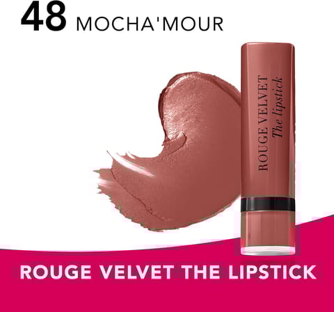 Bourjois Paris Rouge Velvet The Lipstick - 48 Mocha Mour