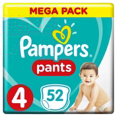 Pampers Premium Care Pants, Size 4 (9-14Kg) 52Pc