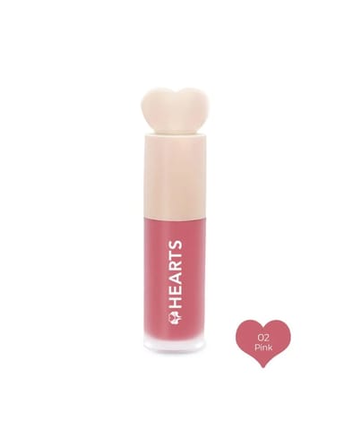 Hearts Liquid Blush Natural Color Light Touch - 02 Pink