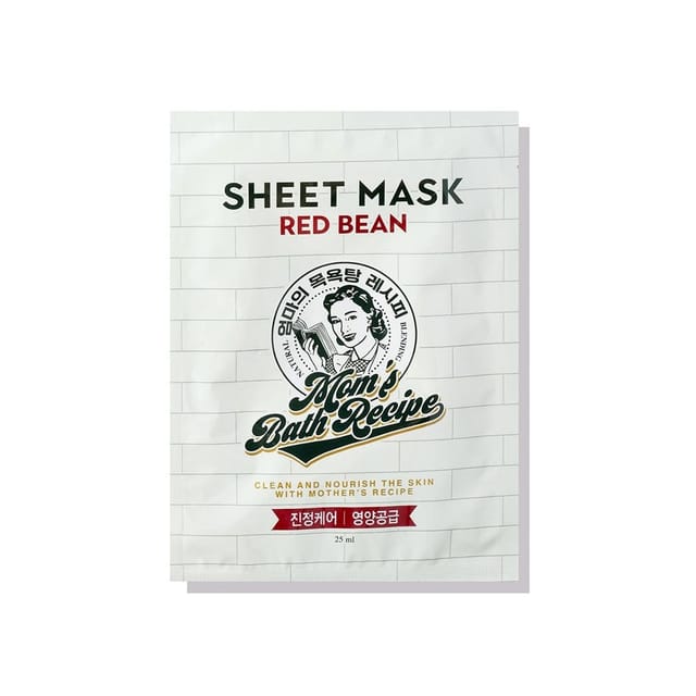 Mom'S Bath Red Bean Sheet Mask Single