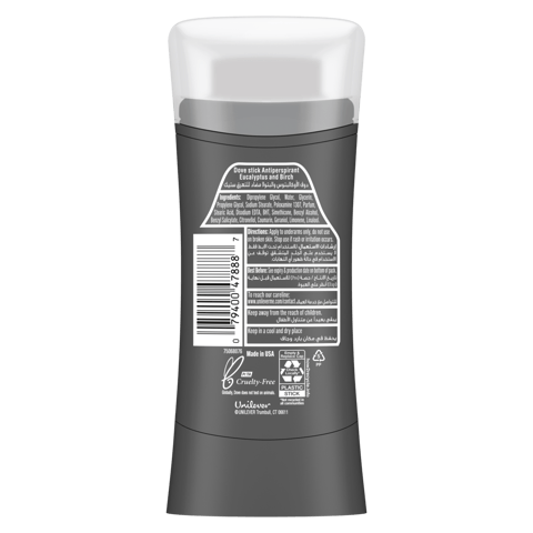 Dove M+C  Eucalyptus+ Birch Deo Stk 76Gm