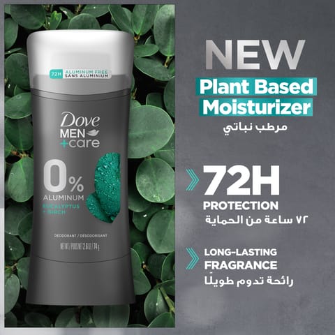 Dove M+C  Eucalyptus+ Birch Deo Stk 76Gm
