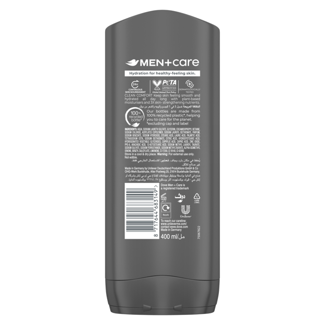 Dove M+C Clean Comfort  Showe Gel 400Ml