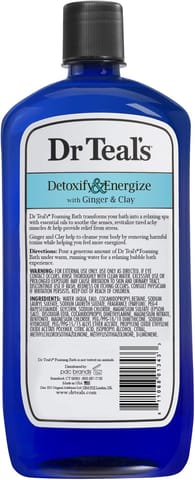 Dr Teal’S Foam Clay Detox Bath 1000Ml