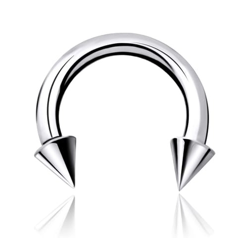 حلق بيرينغ للانف - موديل رقم N006 مخروط بار
مقاس 
1.2x10x3mm