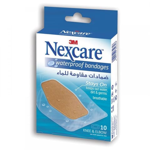 لاصق جروح مقاوم للماء ذو لون خفيف - 50 لاصق