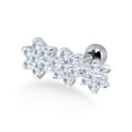 حلق بيرسينغ أذن - موديل رقم EH06 زهرة & احجار
مقاس 
1.2x6x3mm