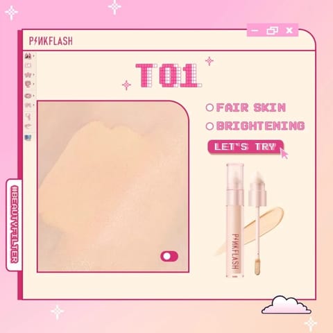 Pink Flash Long-Lasting Matte Concealer T01
