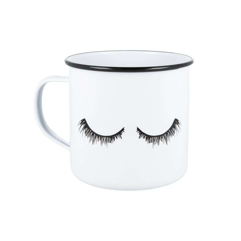 Whites Retromug - Eyelashes