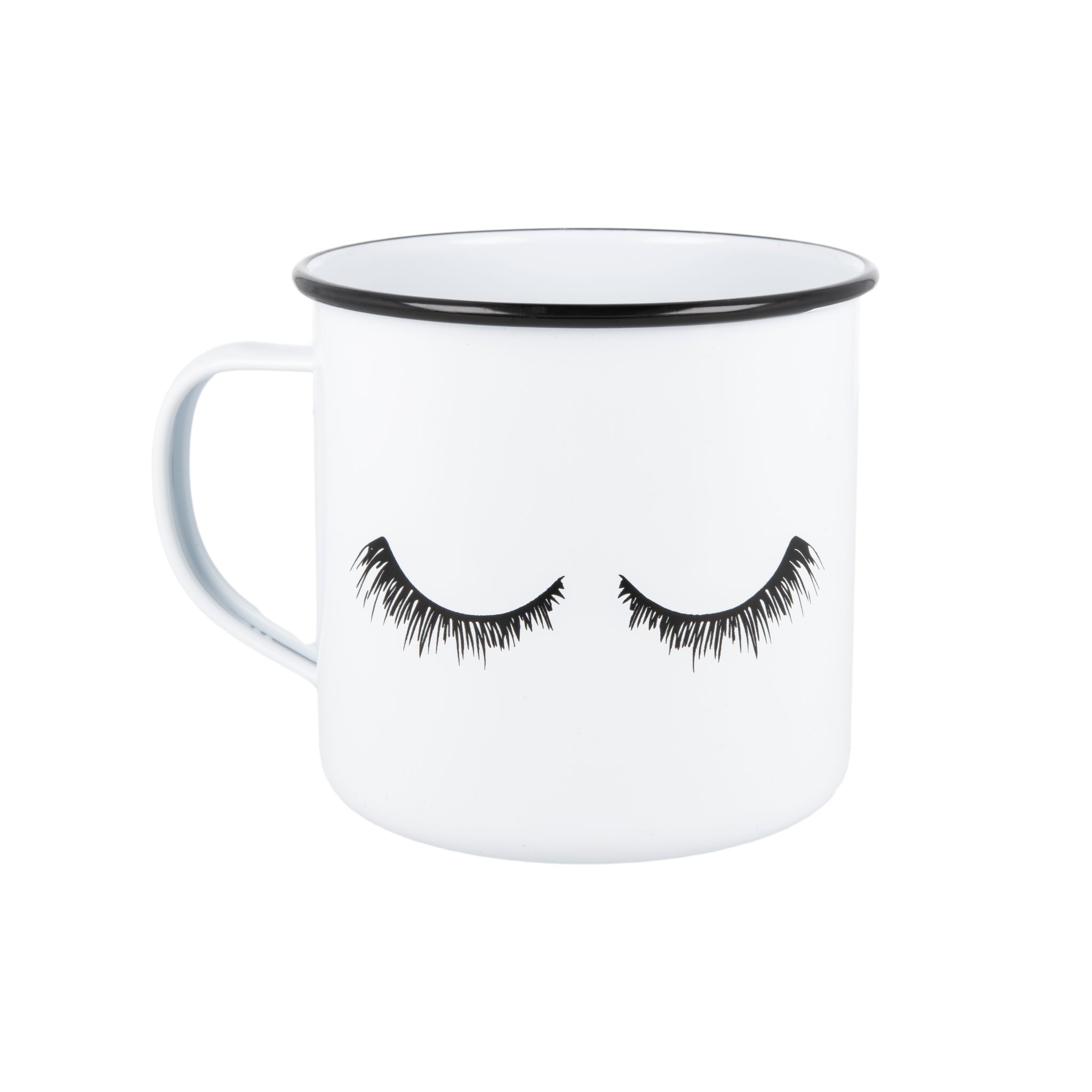 Whites Retromug - Eyelashes