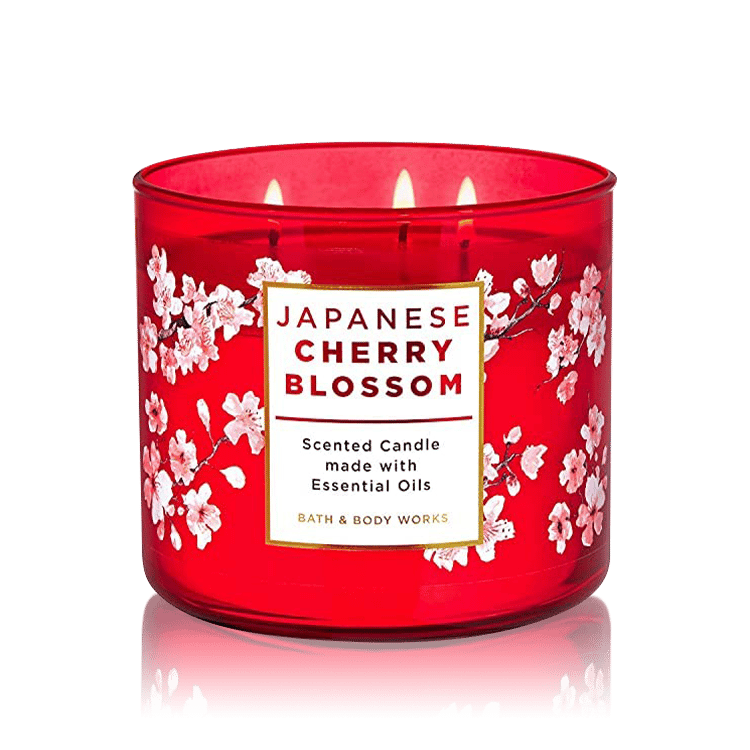 Bath & Body Works Japanese Cherry Blossom Scented Candle 411 G