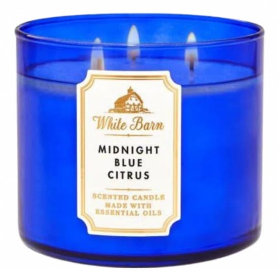 Bath & Body Works Midnight Blue Citrus Scented Candle 411 G