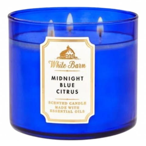 Bath & Body Works Midnight Blue Citrus Scented Candle 411 G