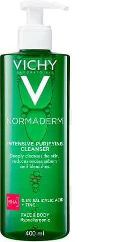 VICHY Normaderm Phytosolution Face Cleansing Gel for Oily/Acne-Prone Skin with Salicylic Acid 400ml
