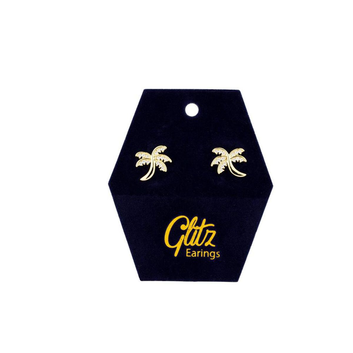 Glitz Earring - Palm Gold