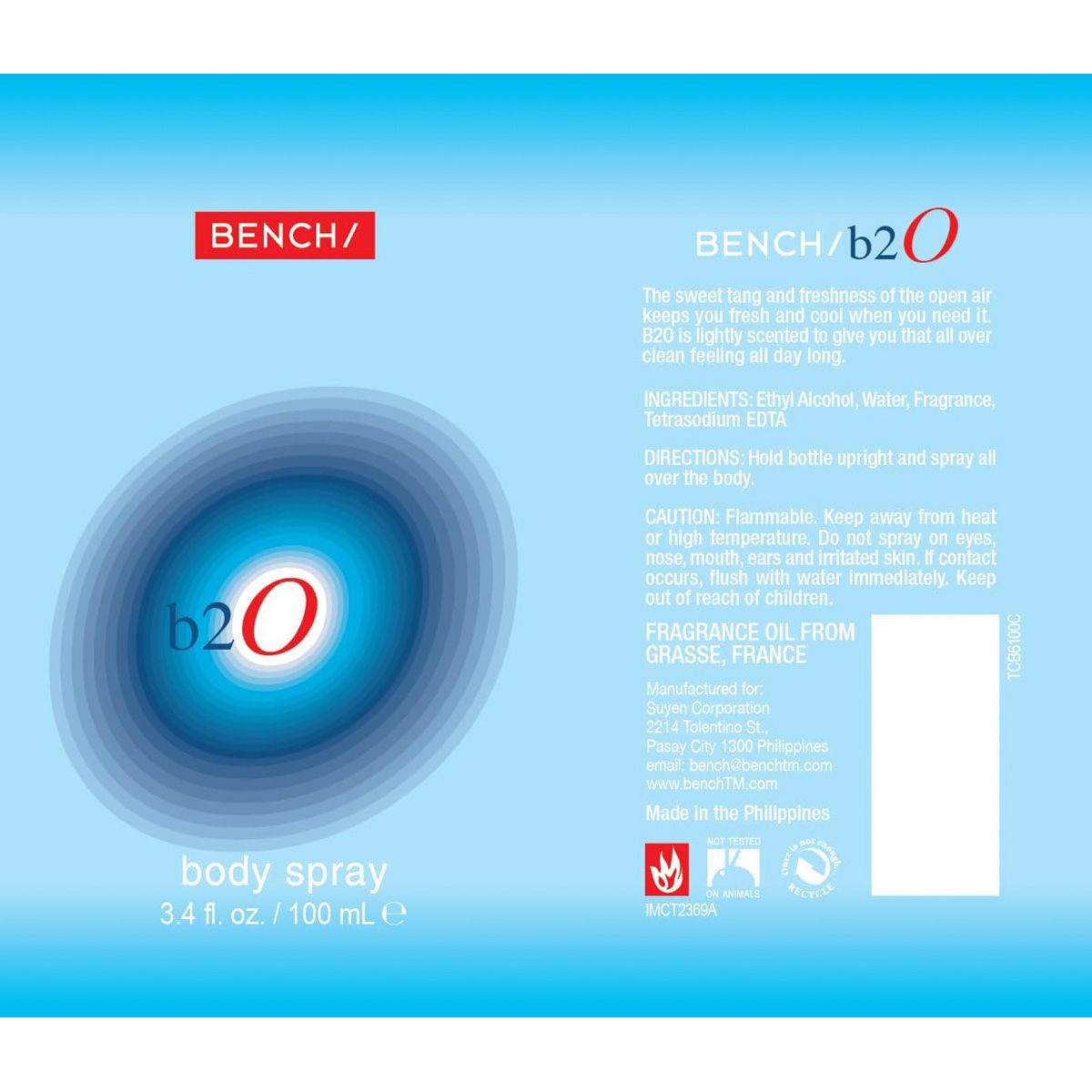 ديلي سينت بينش B20 بخاخ جسم للرجال 100مل