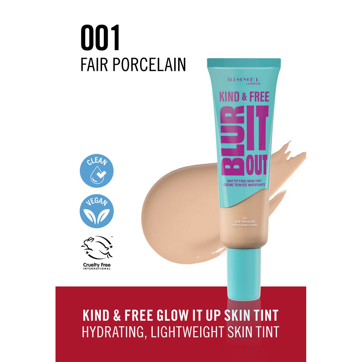 Rimmel K&F Blur It Out Foundation - 001