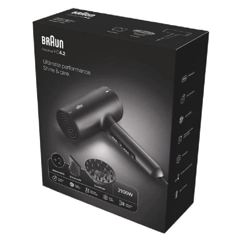 Braun Hair Dryer Hd425 Ionic Blk