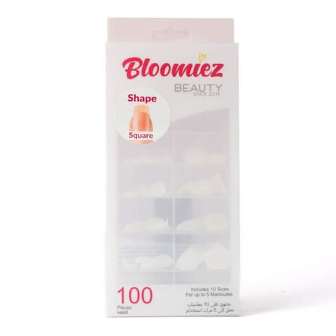 Bloomiez Nails Square - 02 Clear 100 PCS