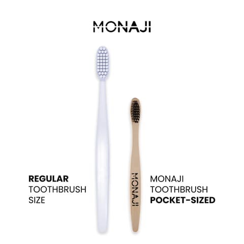 موناجي فرشاة اسنان جاهزة مضافة بمعجون