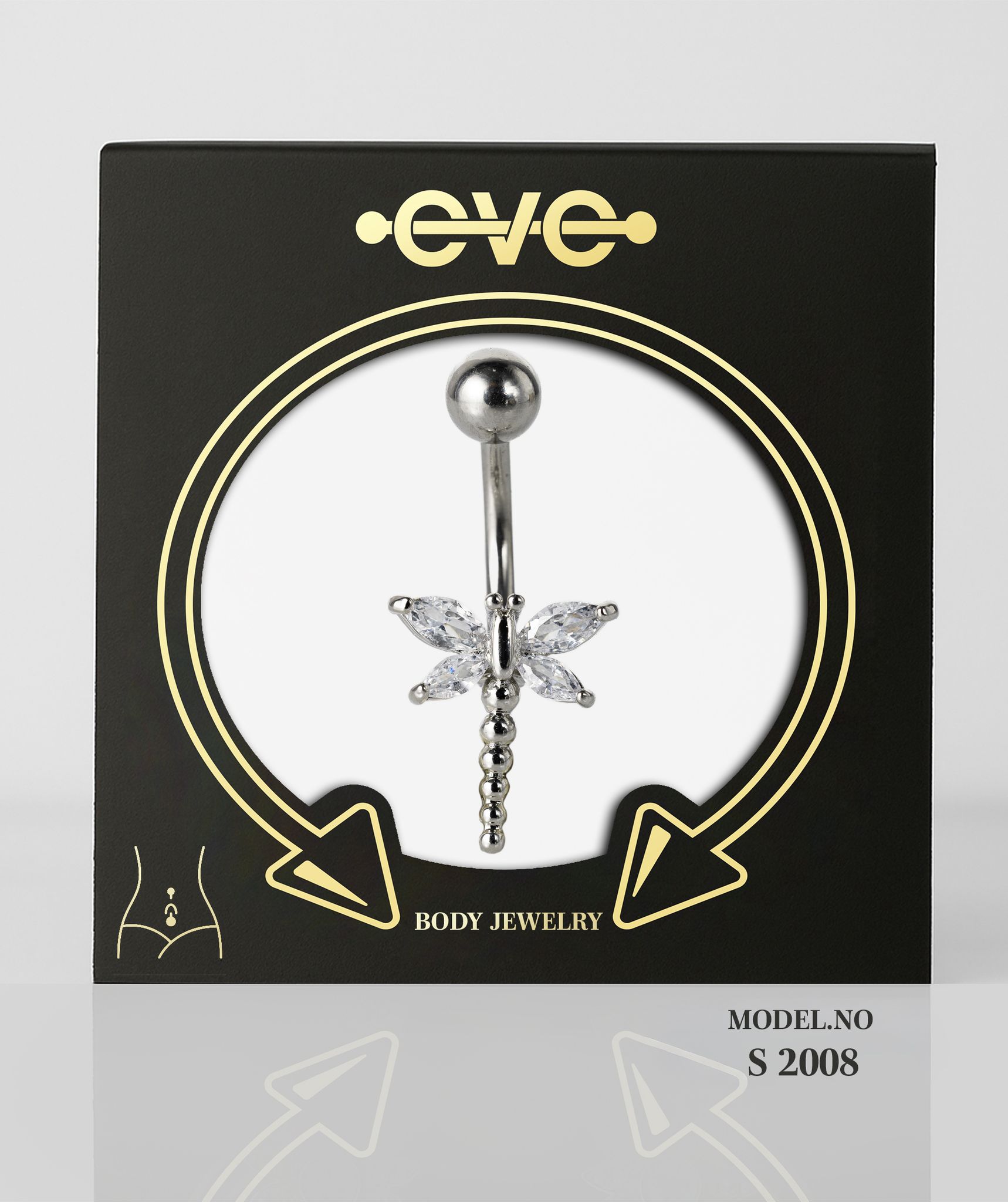 إيف بيرسنج سرة فضى  -موديل رقم S 2008