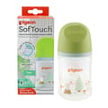 Pigeon Softouch Wide Neck Nursing Bottle Plastic Rabbit 160 ml