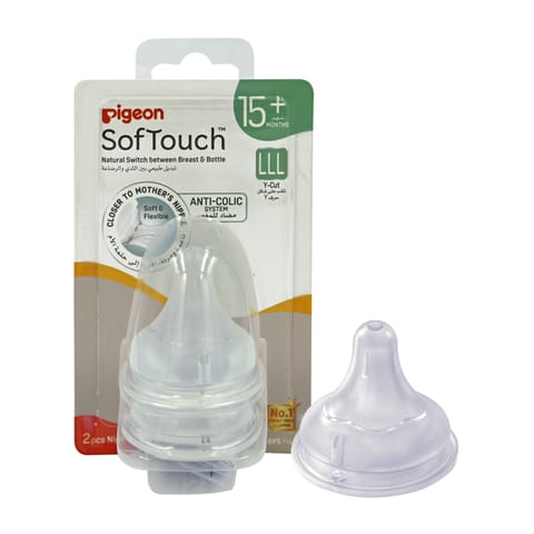 Pigeon Softouch Wide Neck Nipple 2PC-LLL